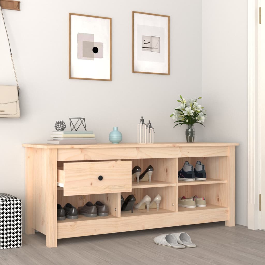 Ormarić za cipele 110 x 38 x 45,5 cm od masivne borovine