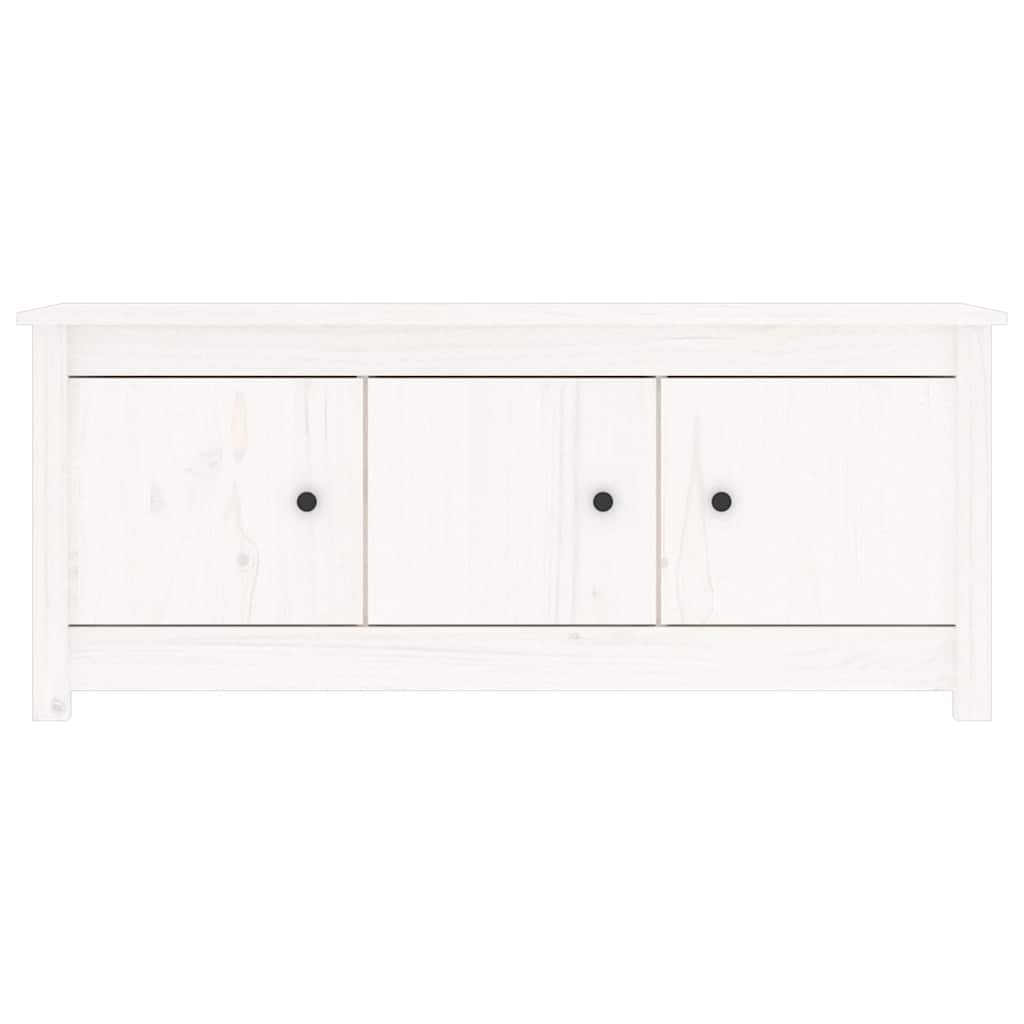 Ormarić za cipele bijeli 110 x 38 x 45,5 cm od masivne borovine