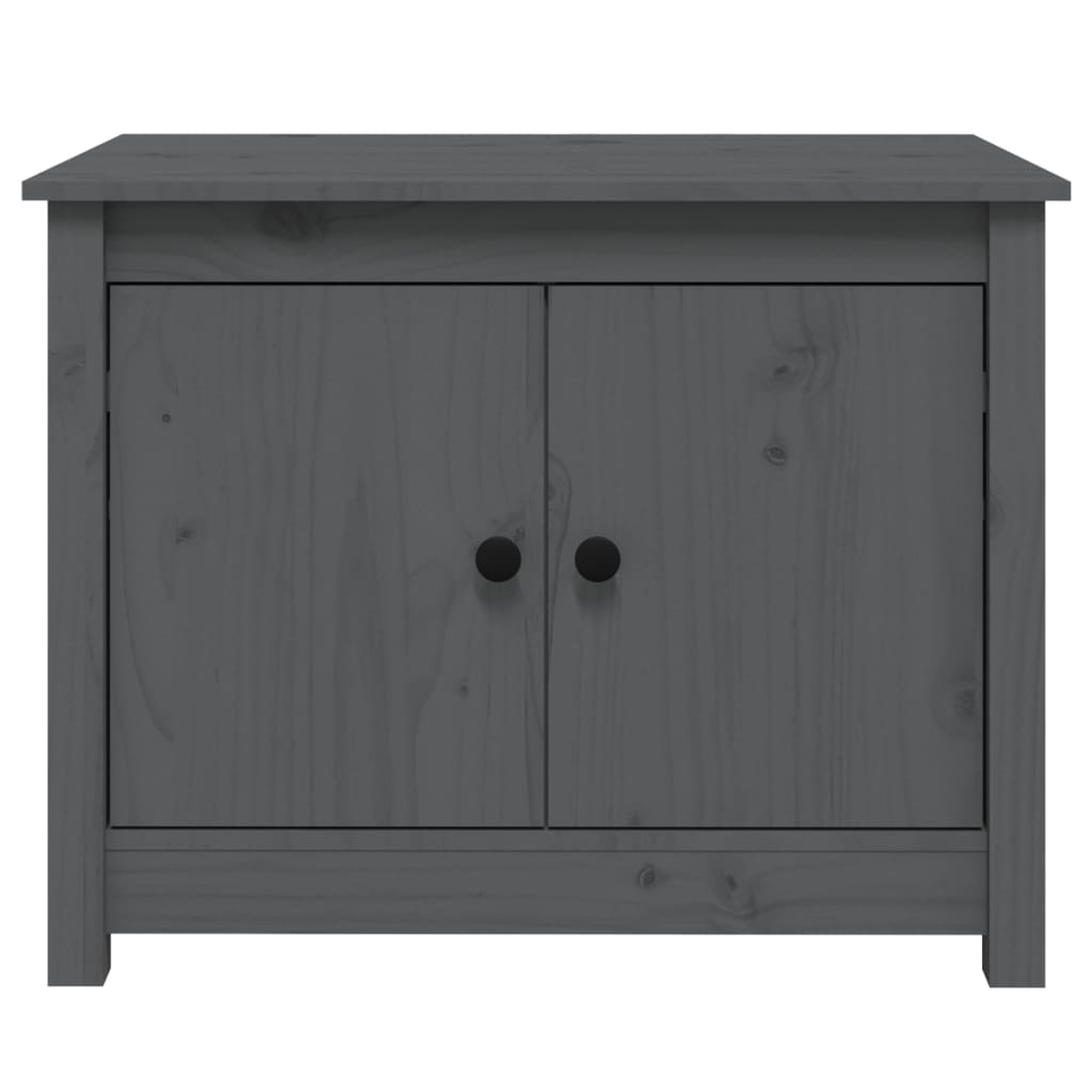 Stolić za kavu sivi 71 x 49 x 55 cm od masivne borovine