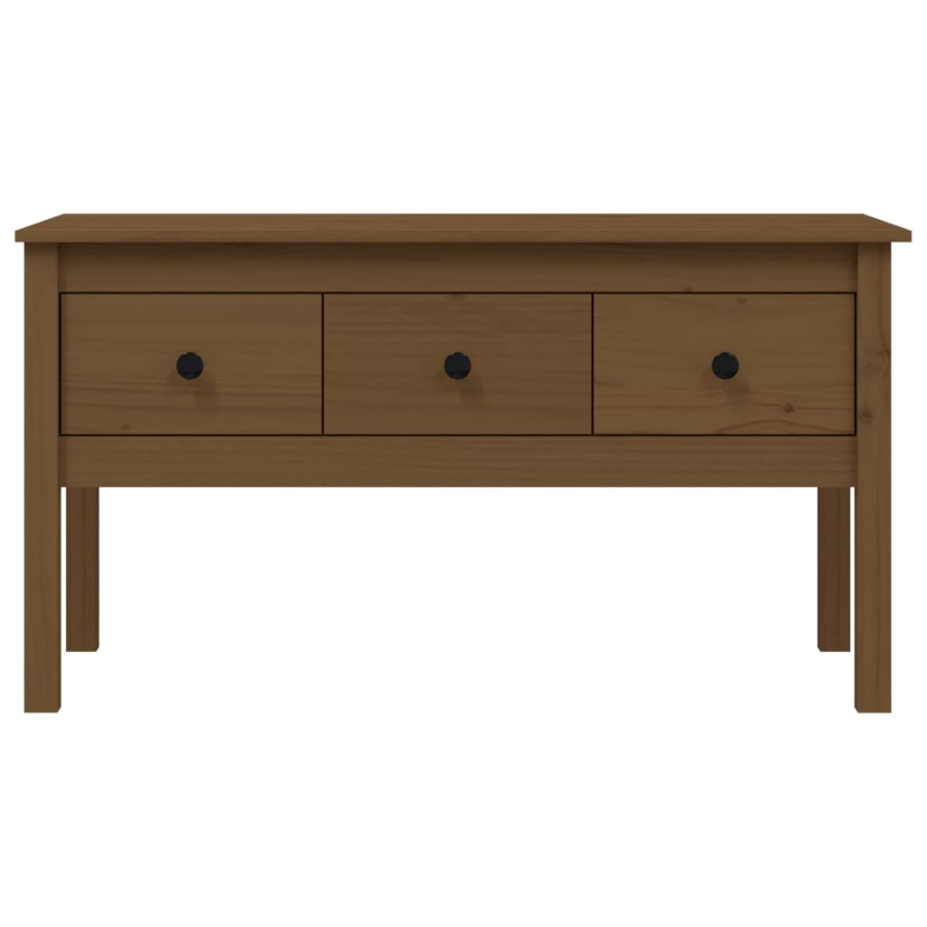 Stolić za kavu boja meda 102 x 49 x 55 cm od masivne borovine