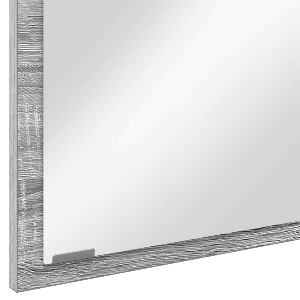 Ogledalo Zidne Siva Sonoma 90 x 8,5 x 37 cm Konstruirano drvo