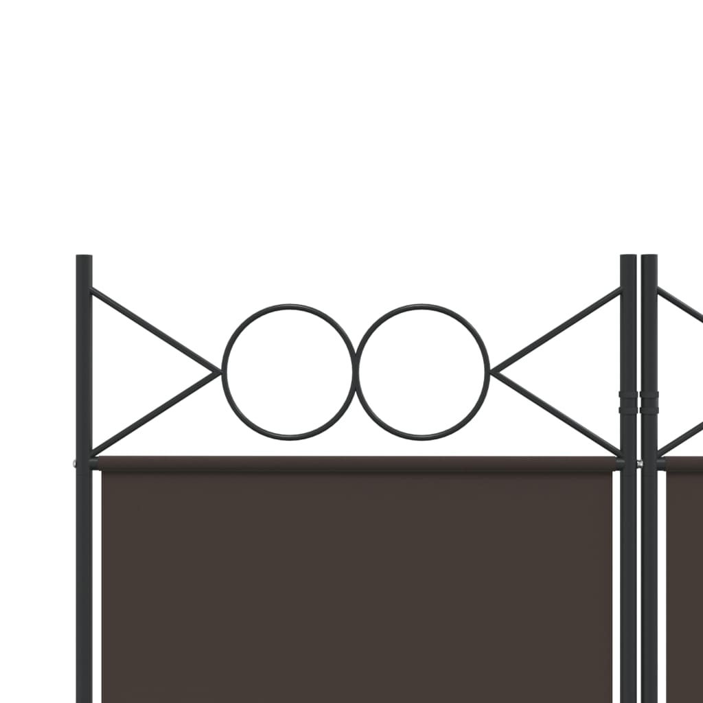 Sobna pregrada s 4 panela smeđa 160x220 cm od tkanine