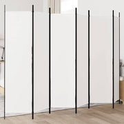 Sobna pregrada s 6 panela bijela 300x200 cm od tkanine