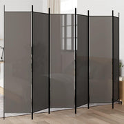 Sobna pregrada s 6 panela antracit 300x200 cm od tkanine