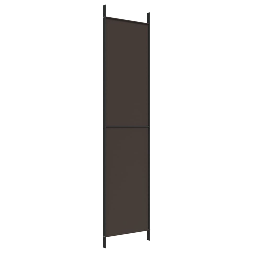 Sobna pregrada s 3 panela smeđa 150x220 cm od tkanine