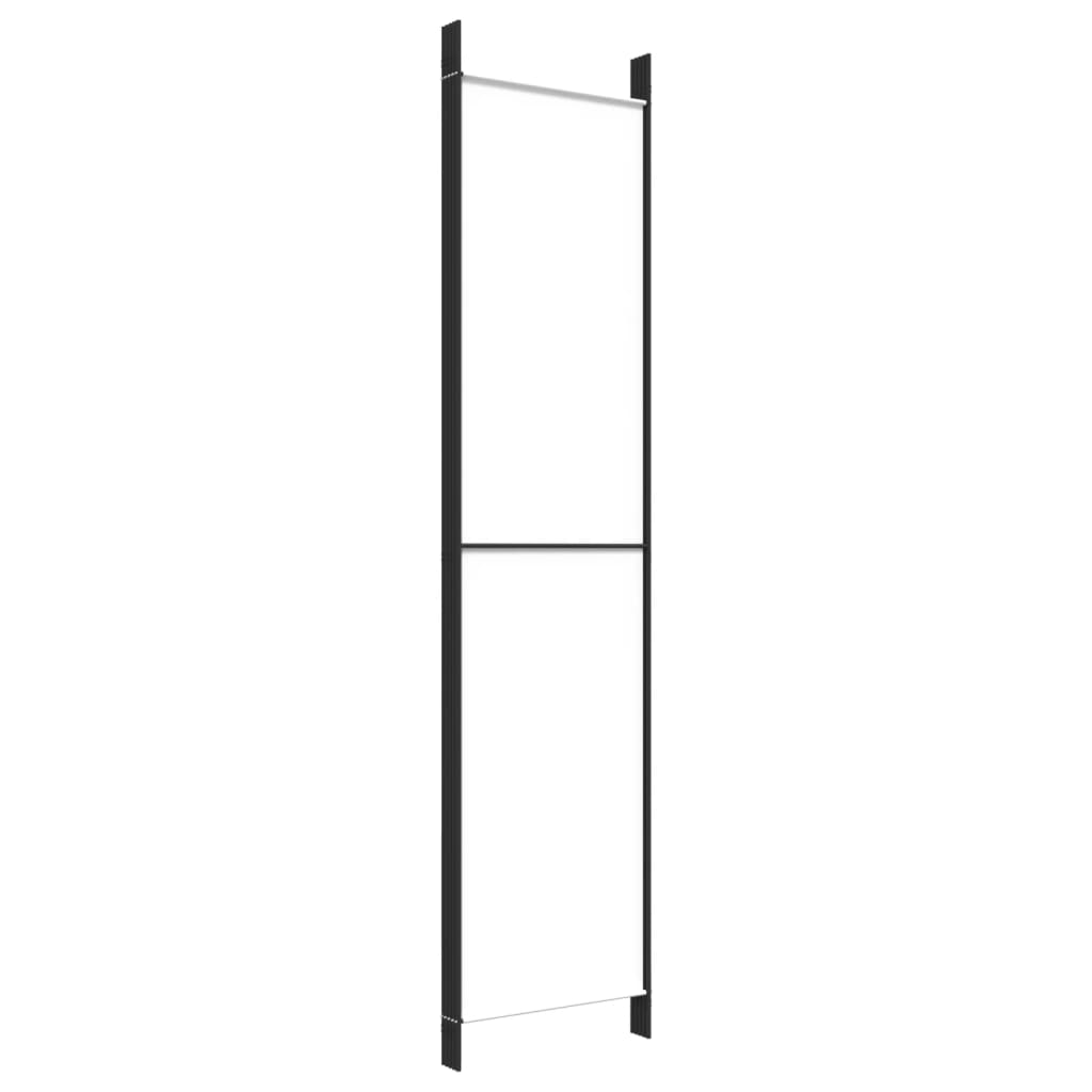 Sobna pregrada s 5 panela bijela 250 x 220 cm od tkanine