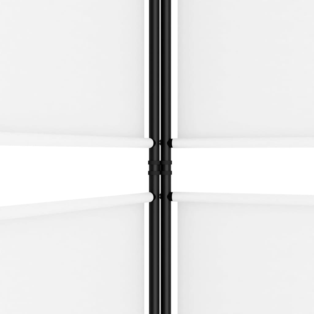 Sobna pregrada s 3 panela bijela 150 x 180 cm od tkanine