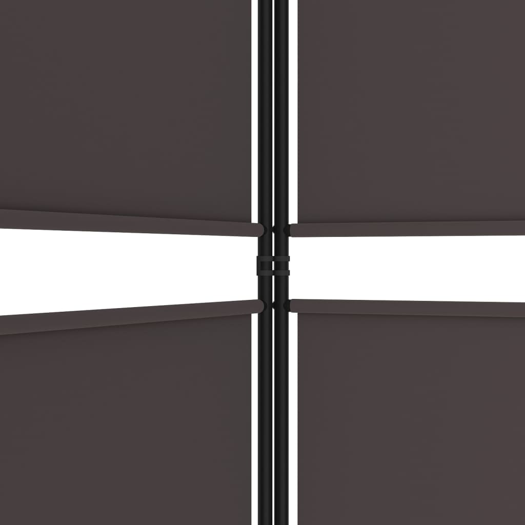 Sobna pregrada s 6 panela smeđa 300 x 180 cm od tkanine