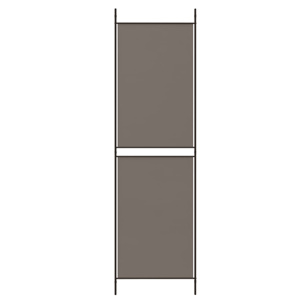 Sobna pregrada s 6 panela antracit 300 x 220 cm od tkanine