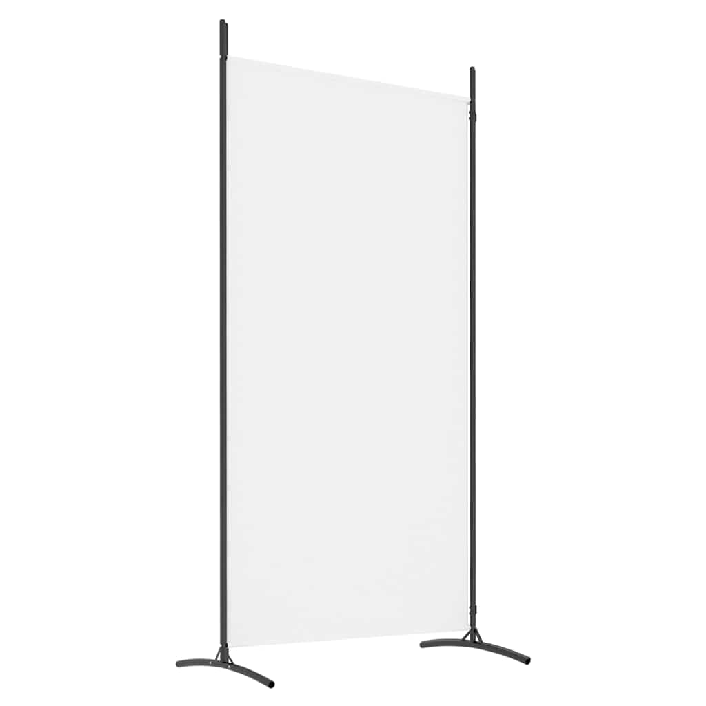 Sobna pregrada s 2 panela bijela 175 x 180 cm od tkanine