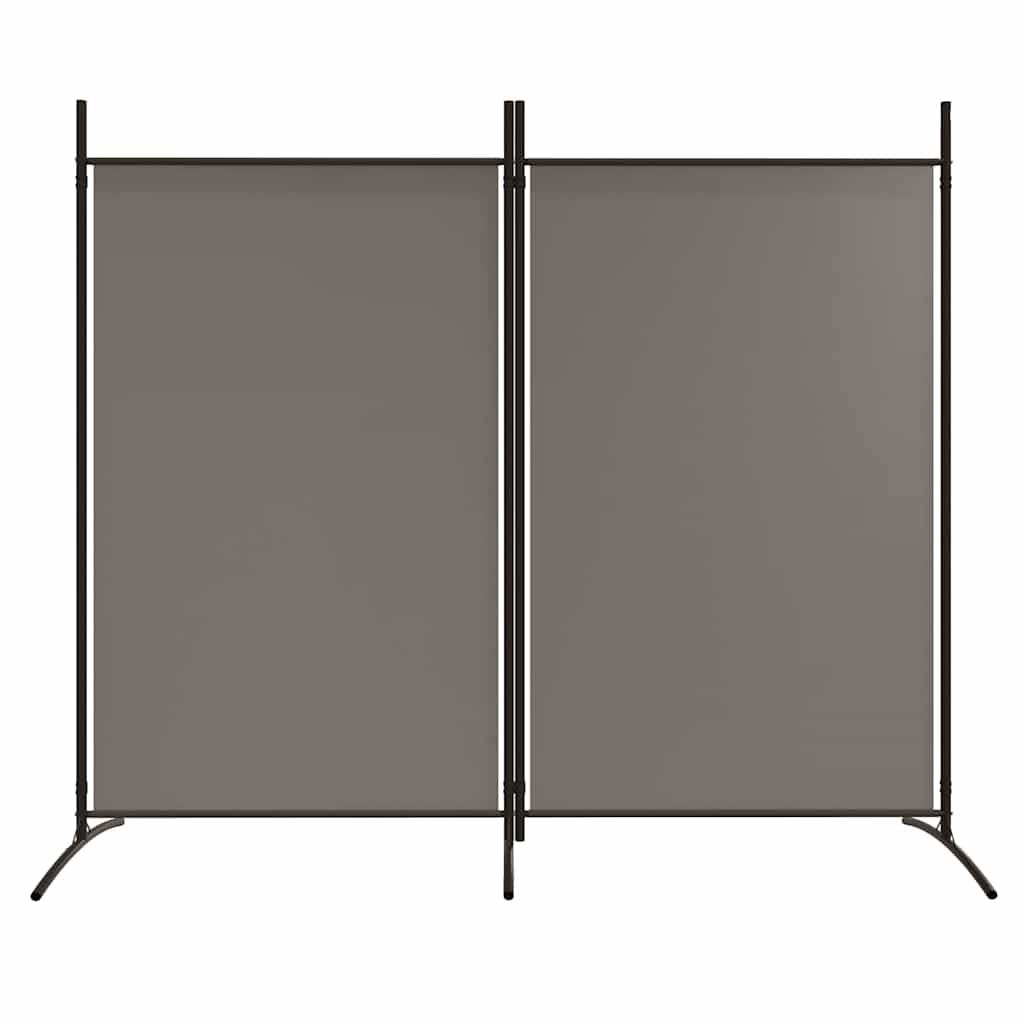 Sobna pregrada s 2 panela antracit 175 x 180 cm od tkanine