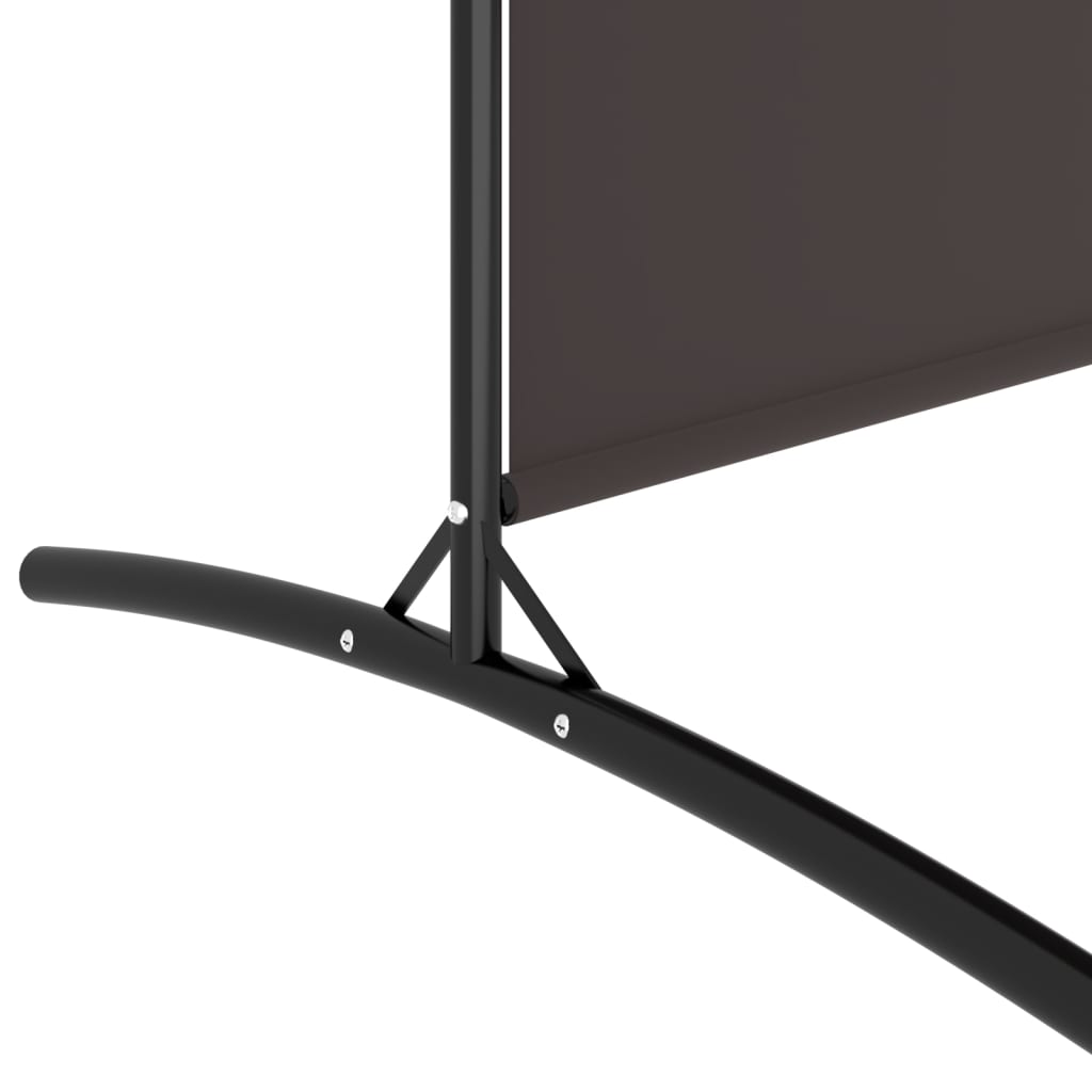 Sobna pregrada sa 6 panela smeđa 520 x 180 cm od tkanine