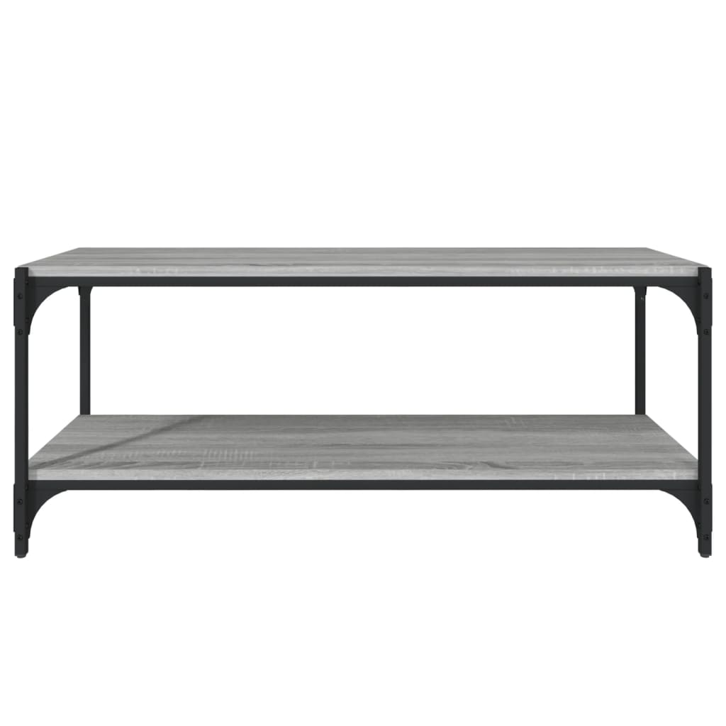 TV ormarić boja hrasta 100x33x41 cm konstruirano drvo i čelik