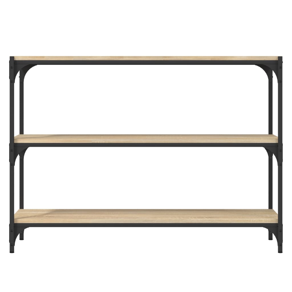 TV ormarić boja hrasta 100x33x70,5 cm konstruirano drvo i čelik