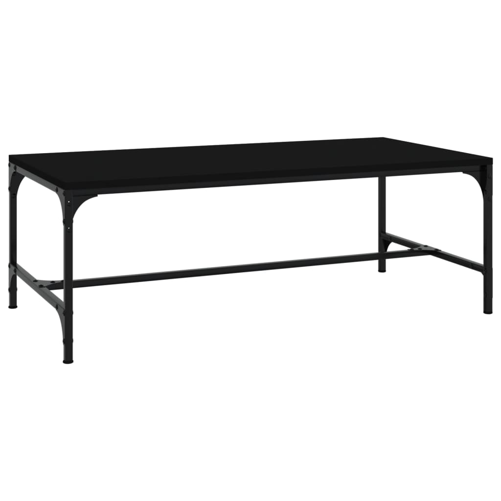 Stolić za kavu crni 100 x 50 x 35 cm od konstruiranog drva