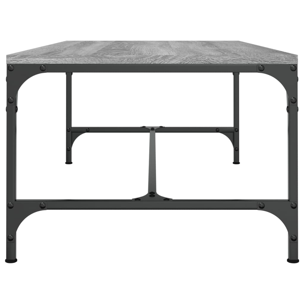 Stolić za kavu boja sivog hrasta 80x50x35 cm konstruirano drvo