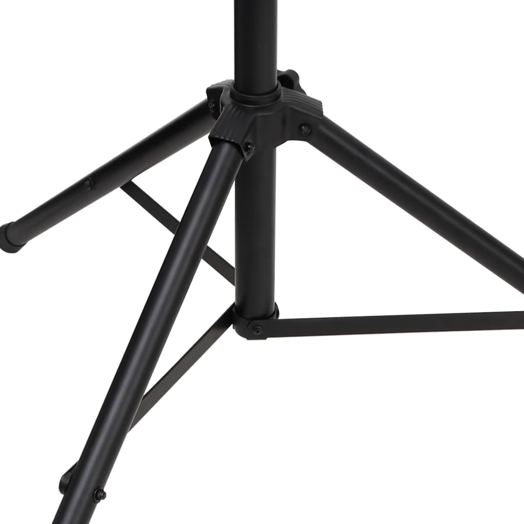 Stalak za rasvjetu crni 338x115x(180-300) cm čelični