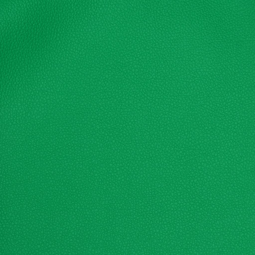 Okretna igraća stolica crno-zelena od umjetne kože