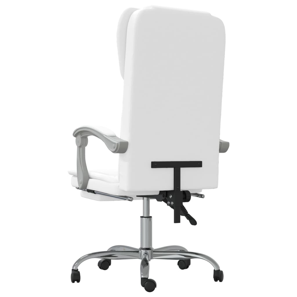 Uredski naslonjač od umjetne kože bijeli