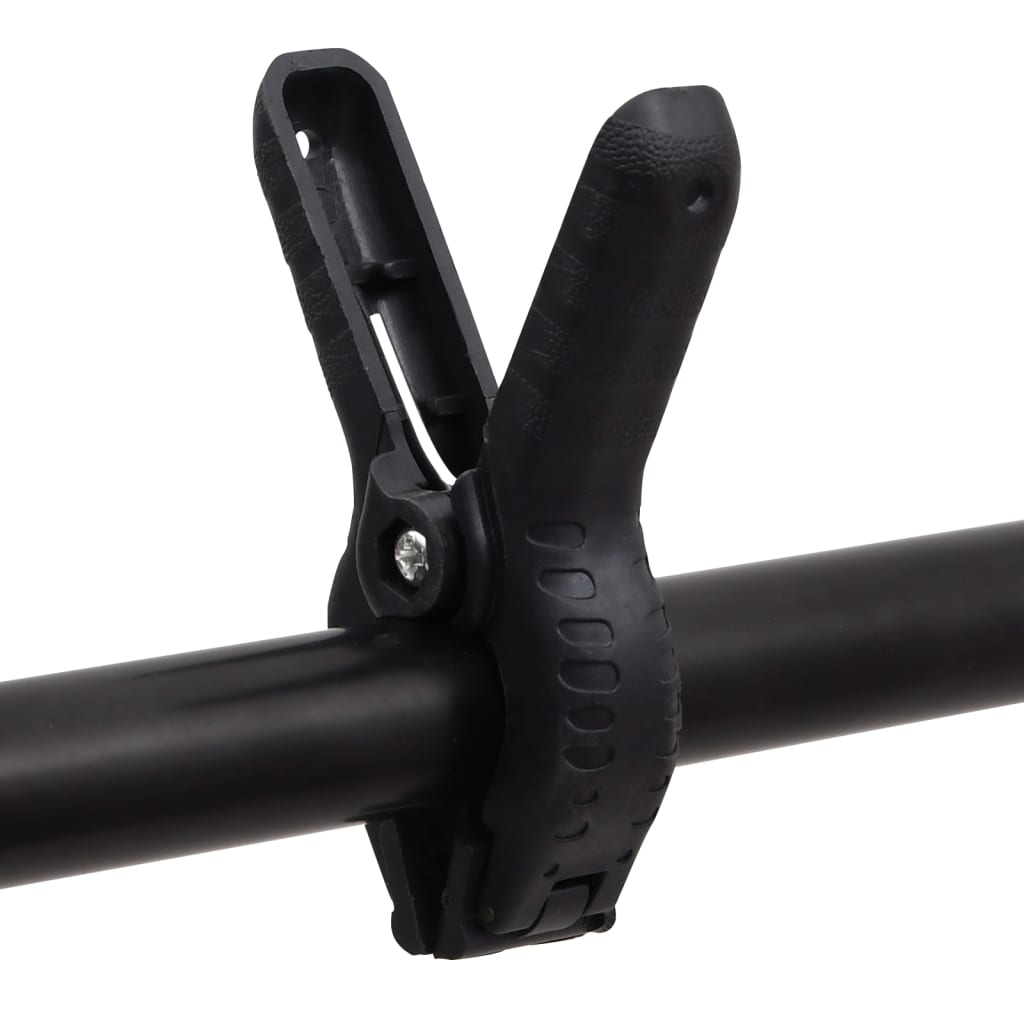Stalak za pozadinu u obliku slova T crni 91 x 60 x (70-200) cm