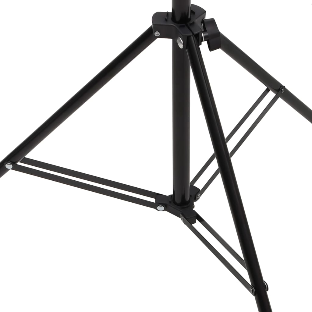 Stalak za pozadinu u obliku slova T crni 151x60x(70-200) cm