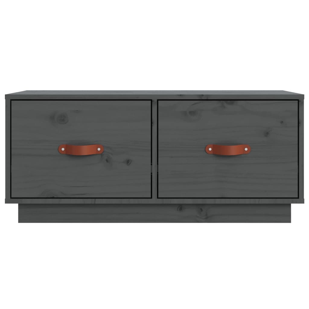 TV ormarić sivi 80 x 34 x 35 cm od masivne borovine
