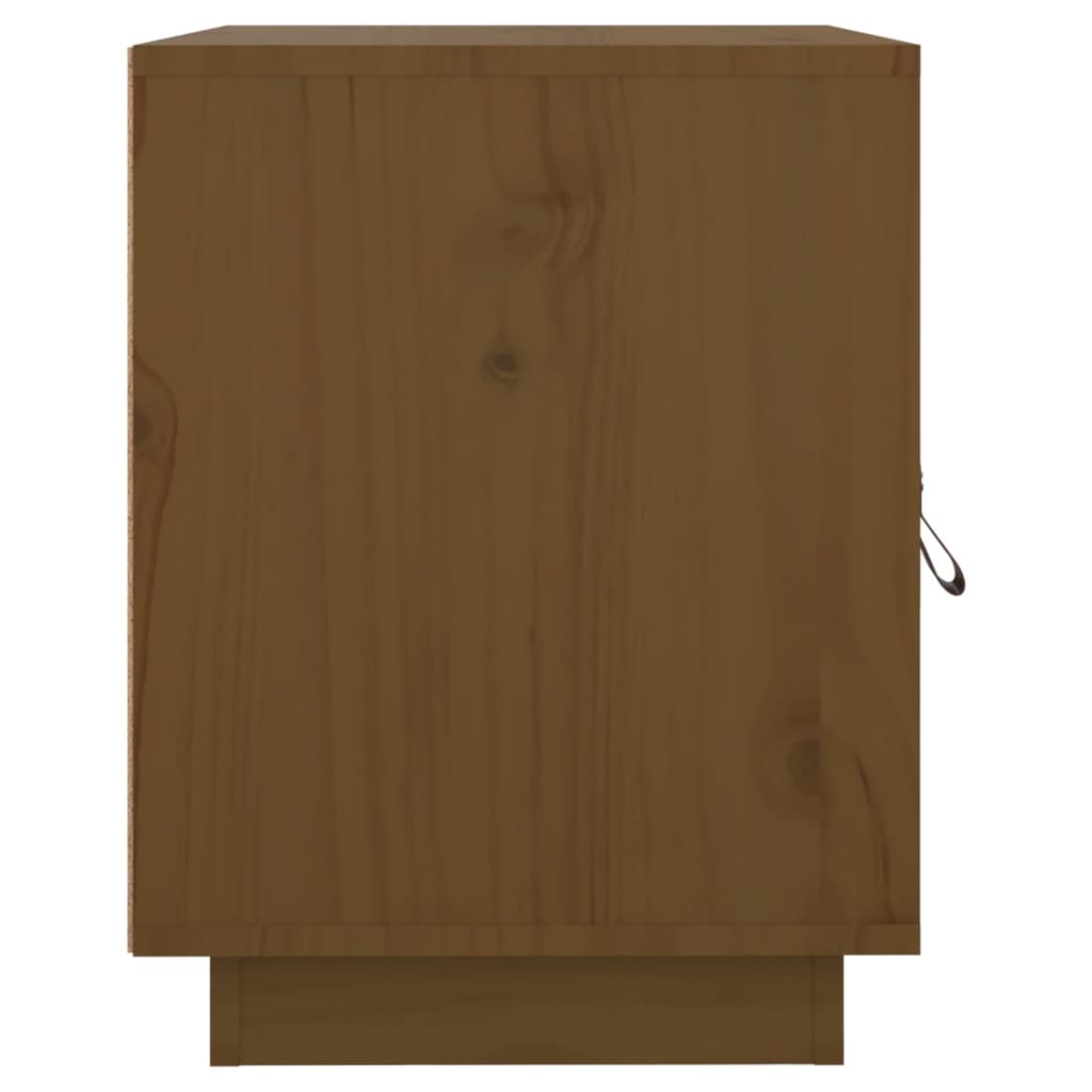 Noćni ormarići 2 kom boja meda 40x34x45 cm od masivne borovine