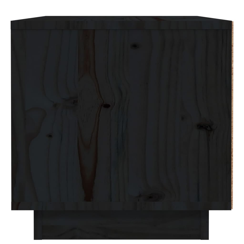 Noćni ormarić crna 40 x 34 x 35 cm od masivne borovine