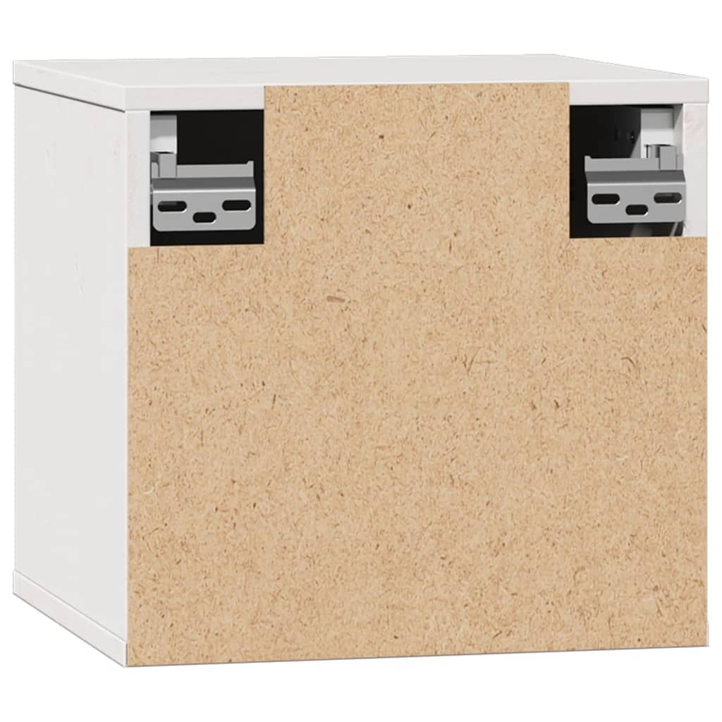 Zidni ormarić bijeli 31,5 x 30 x 30 cm od masivne borovine