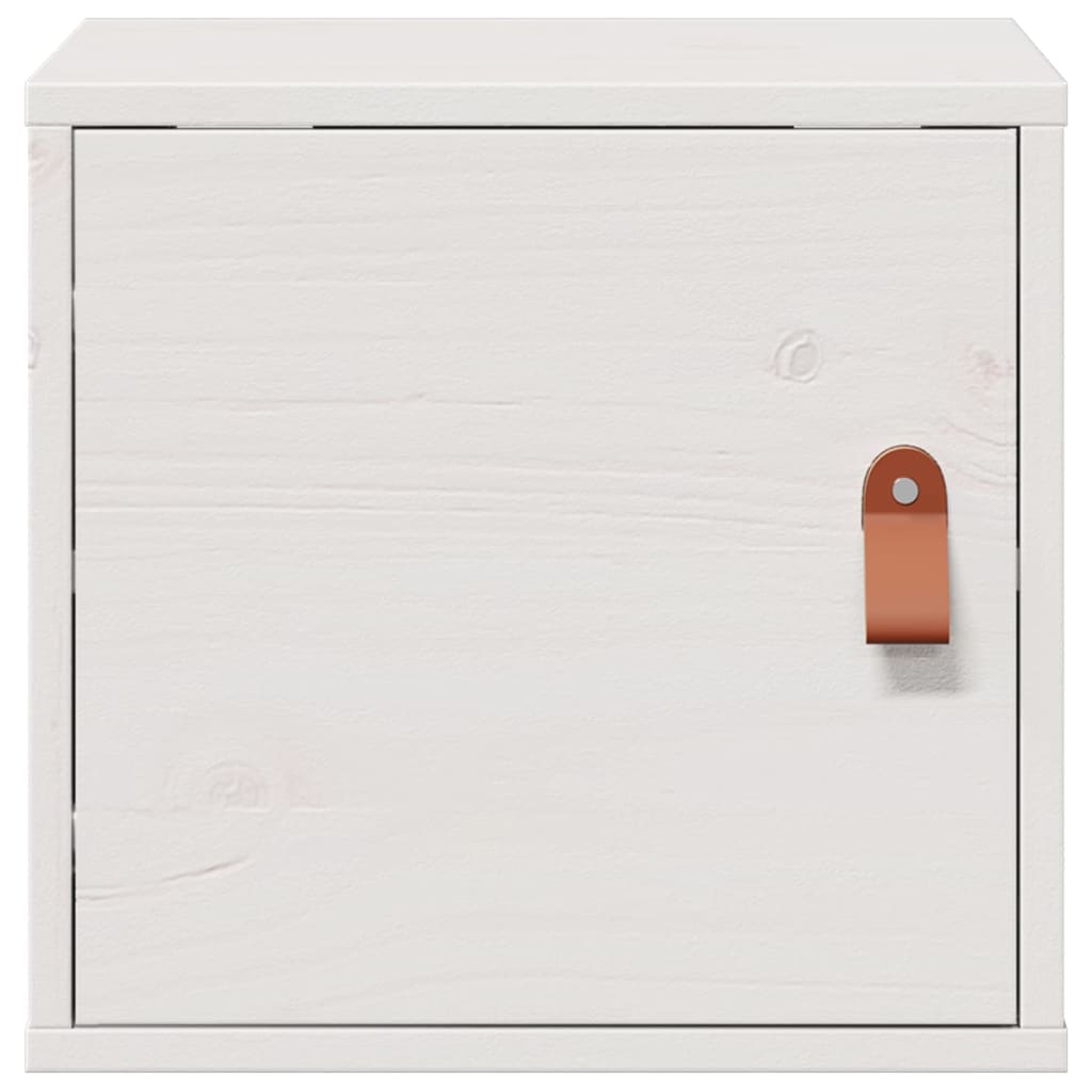 Zidni ormarići 2 kom bijeli 31,5 x 30 x 30 cm masivna borovina