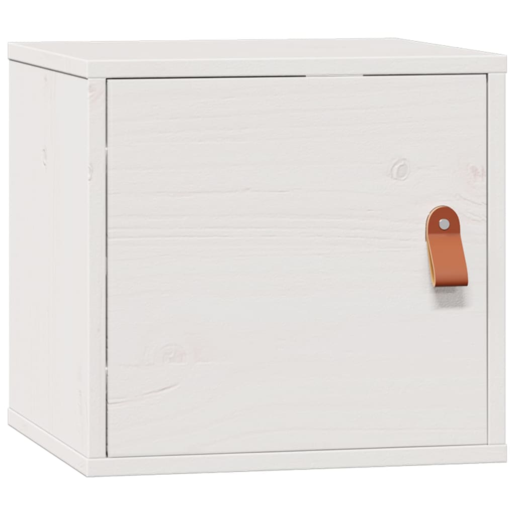 Zidni ormarići 2 kom bijeli 31,5 x 30 x 30 cm masivna borovina