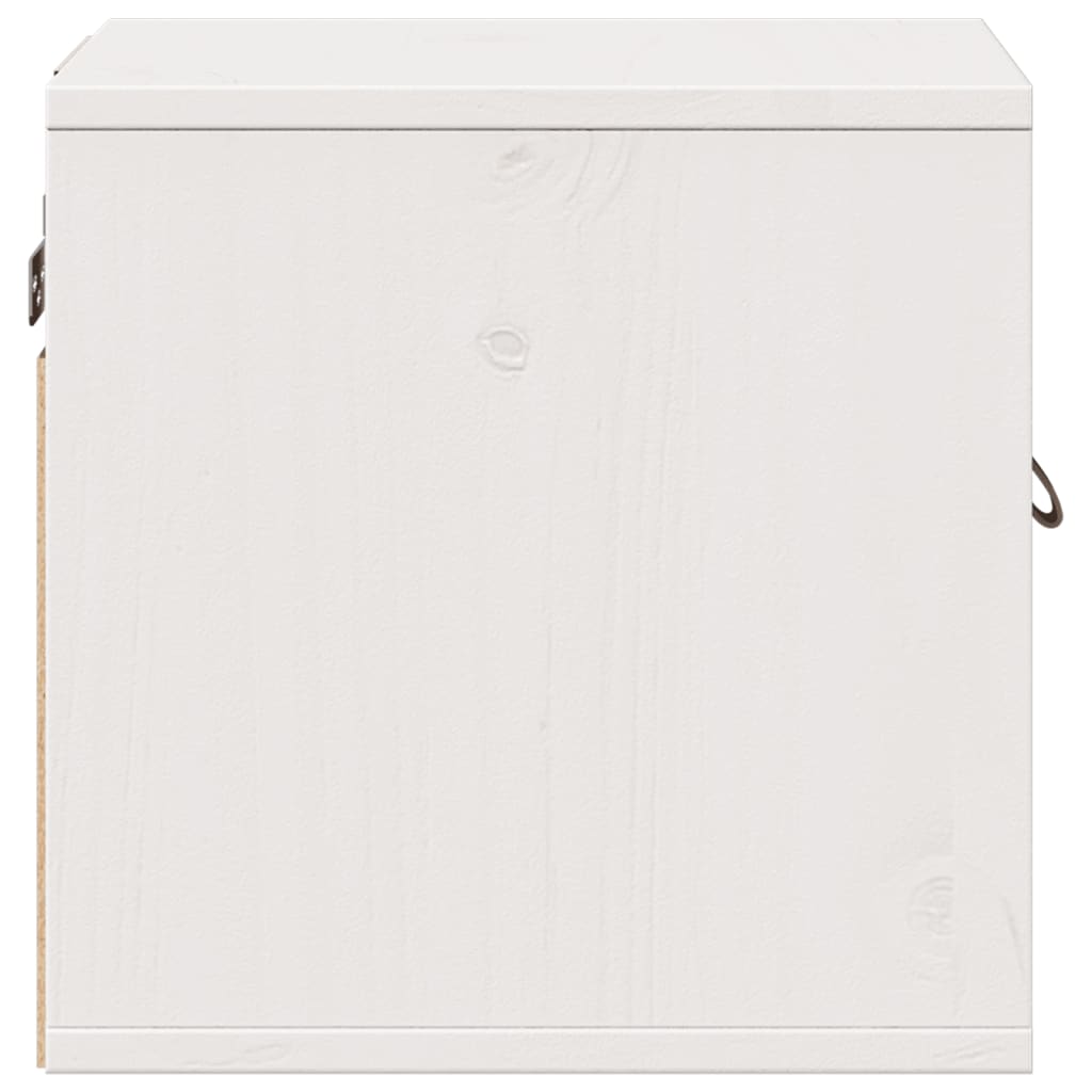 Zidni ormarići 2 kom bijeli 31,5 x 30 x 30 cm masivna borovina