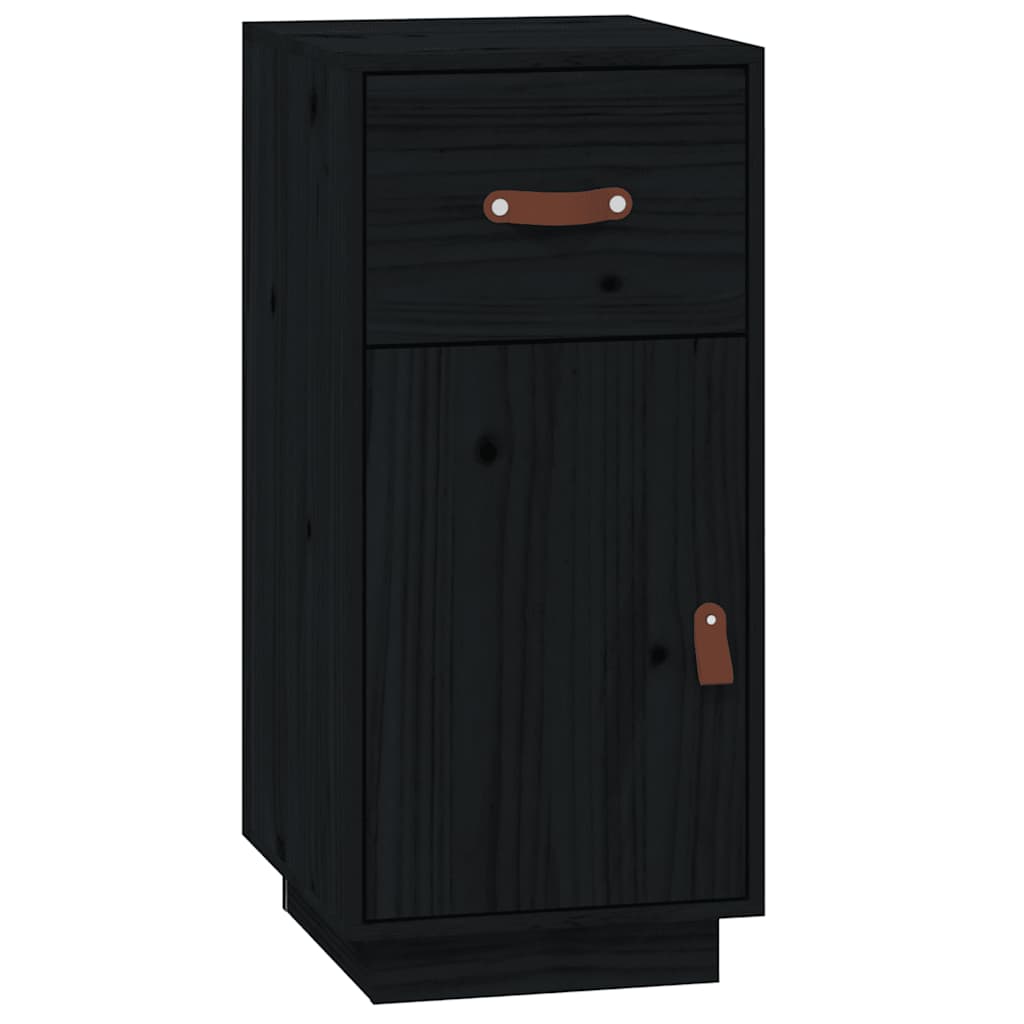 Komoda crna 34 x 40 x 75 cm od masivne borovine