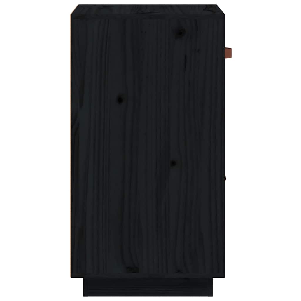 Komoda crna 34 x 40 x 75 cm od masivne borovine