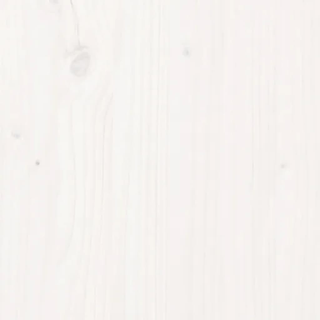 Komoda bijela 100 x 40 x 75 cm od masivne borovine