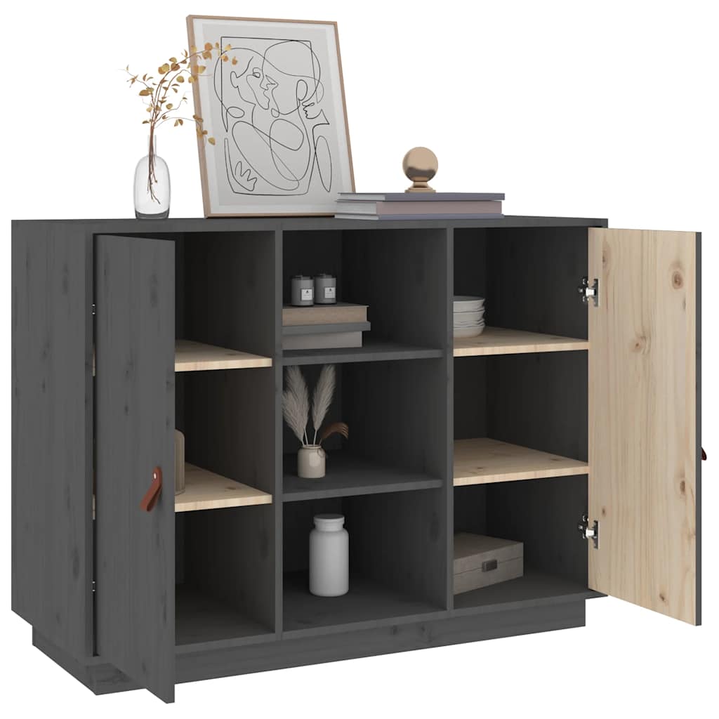 Komoda siva 100 x 40 x 75 cm od masivne borovine