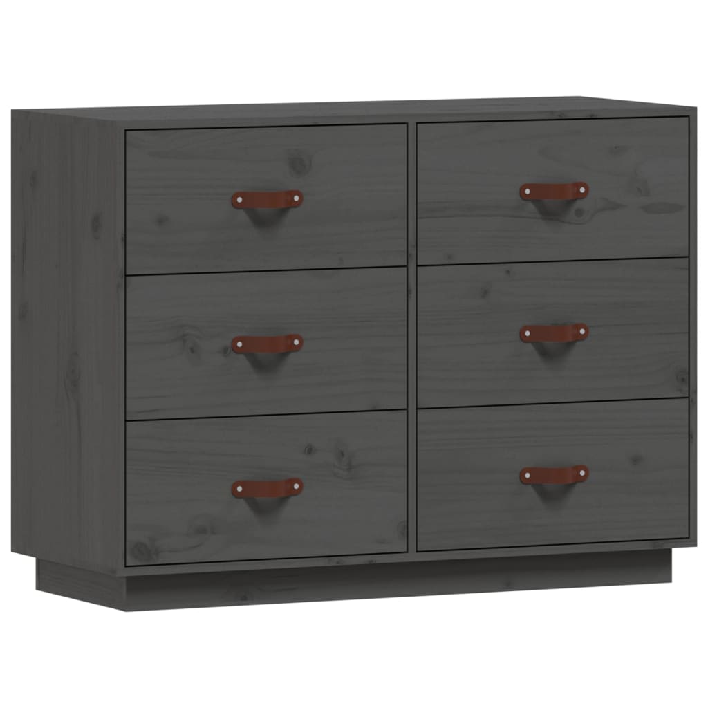 Komoda siva 100 x 40 x 75 cm od masivne borovine