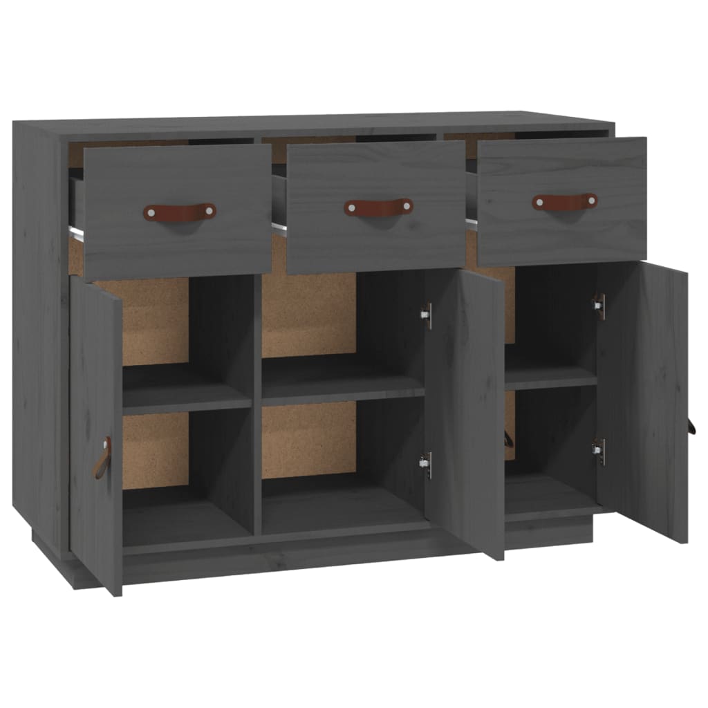 Komoda siva 100 x 40 x 75 cm od masivne borovine
