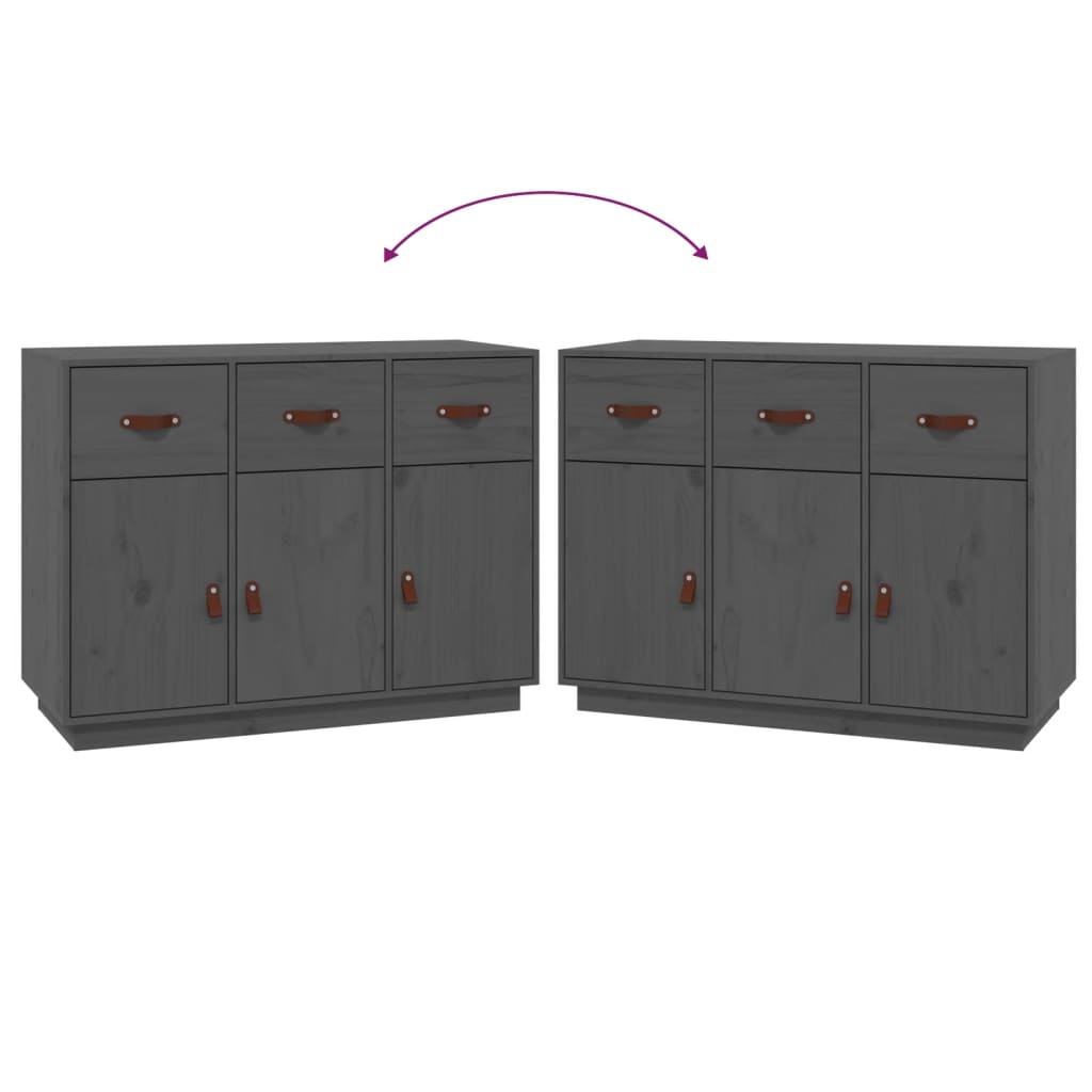 Komoda siva 100 x 40 x 75 cm od masivne borovine