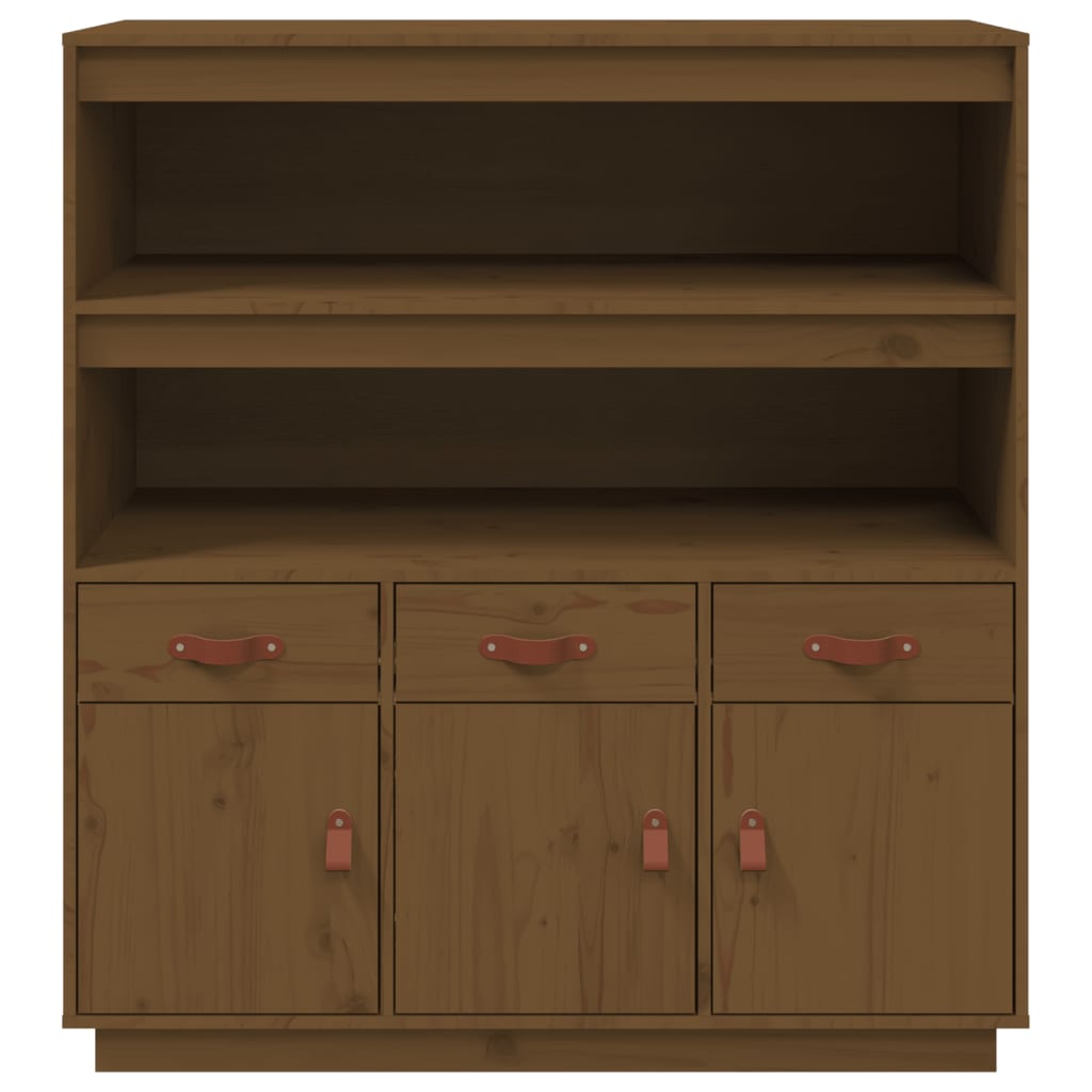 Visoka komoda boja meda 100 x 40 x 108,5 cm od masivne borovine