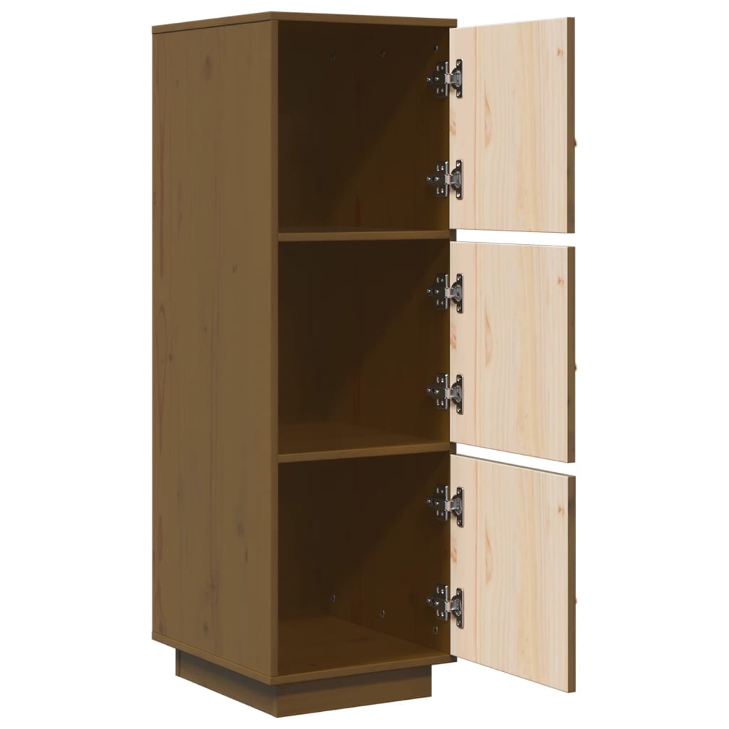 Visoka komoda boja meda 34 x 40 x 108,5 cm od masivne borovine