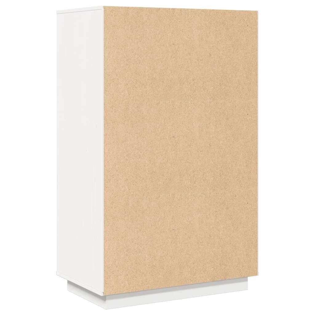 Visoka komoda bijela 67 x 40 x 108,5 cm od masivne borovine