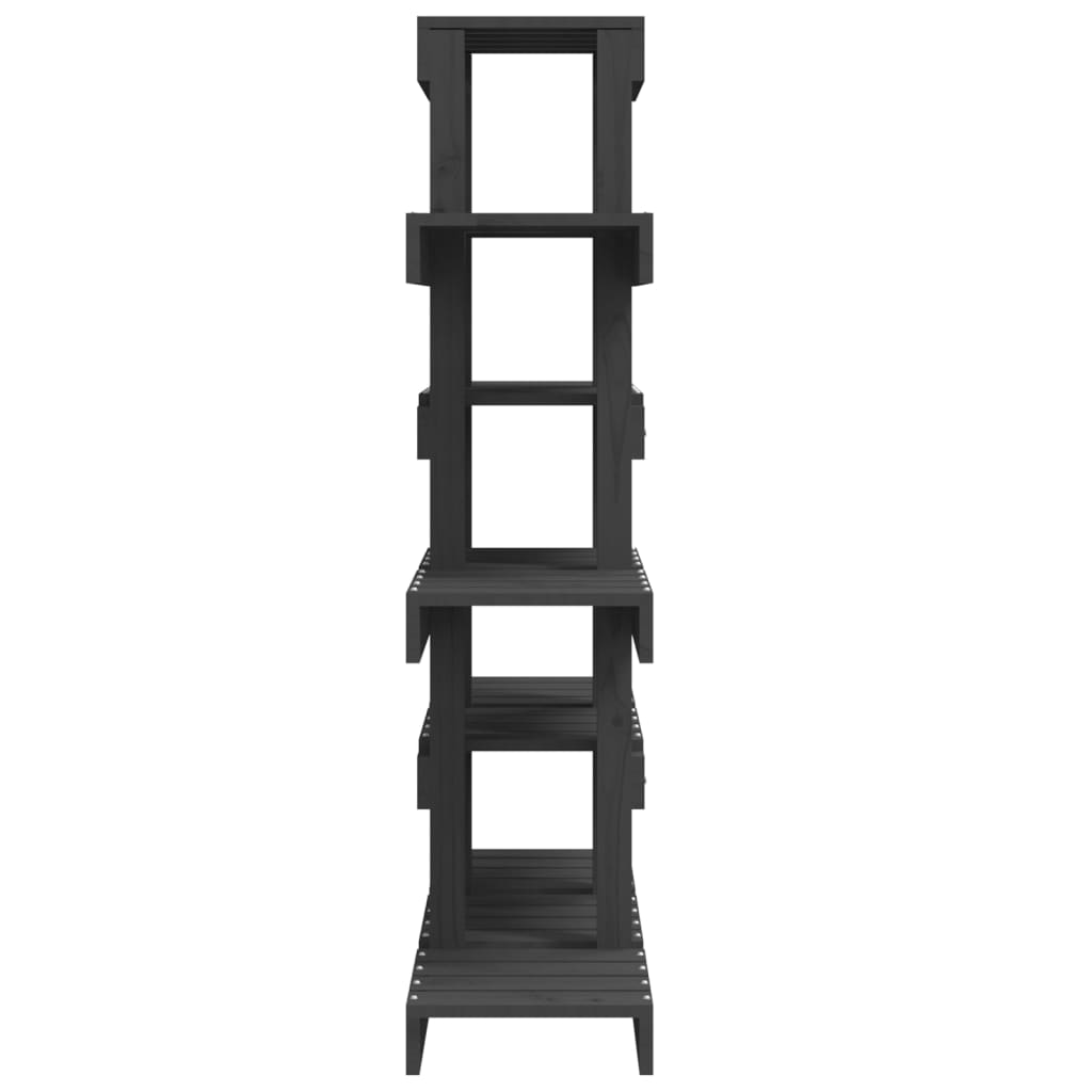 Stalak za biljke siva 85 x 25 x 109,5 cm od masivne borovine