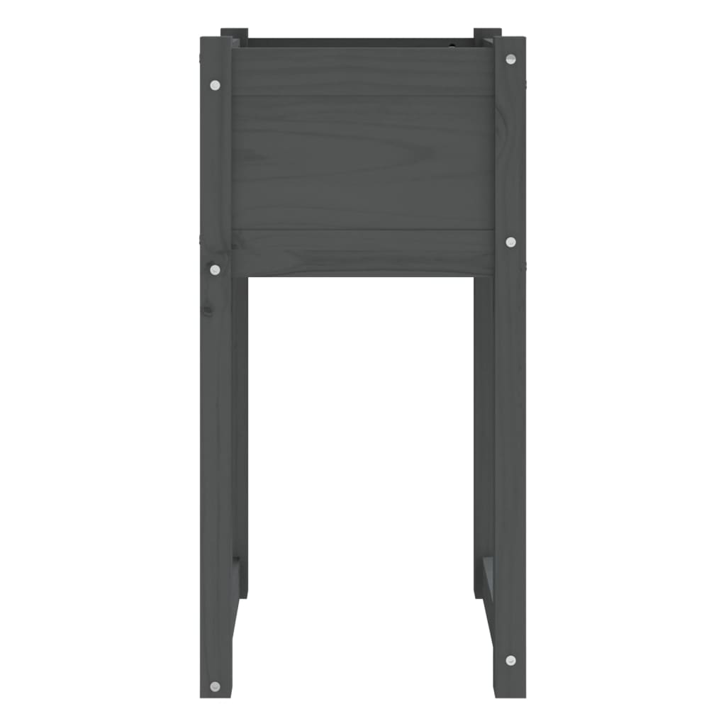 Sadilice 2 kom siva 40x40x81 cm od masivne borovine