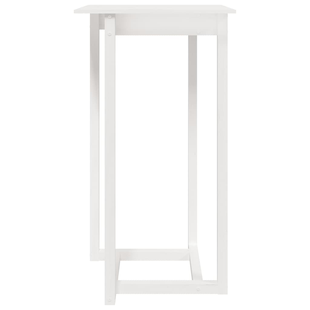Barski stol bijeli 60 x 60 x 110 cm od masivne borovine