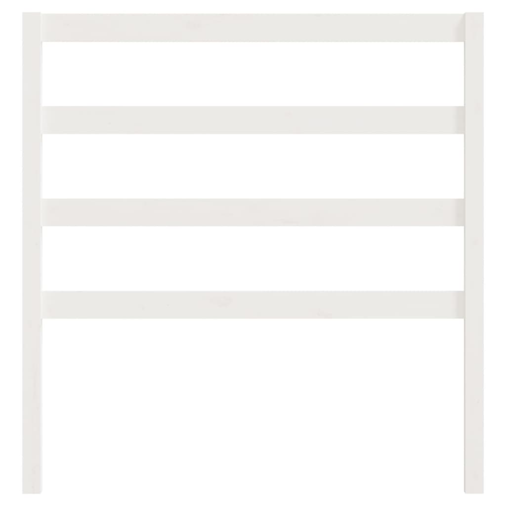 Uzglavlje za krevet bijelo 95 x 4 x 100 cm od masivne borovine