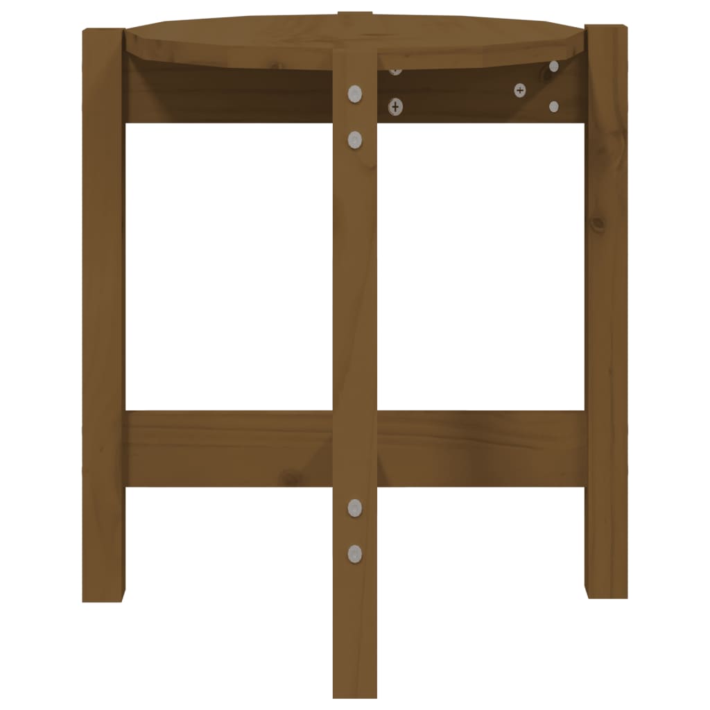 Stolić za kavu boja meda Ø 42,5x45 cm od masivne borovine