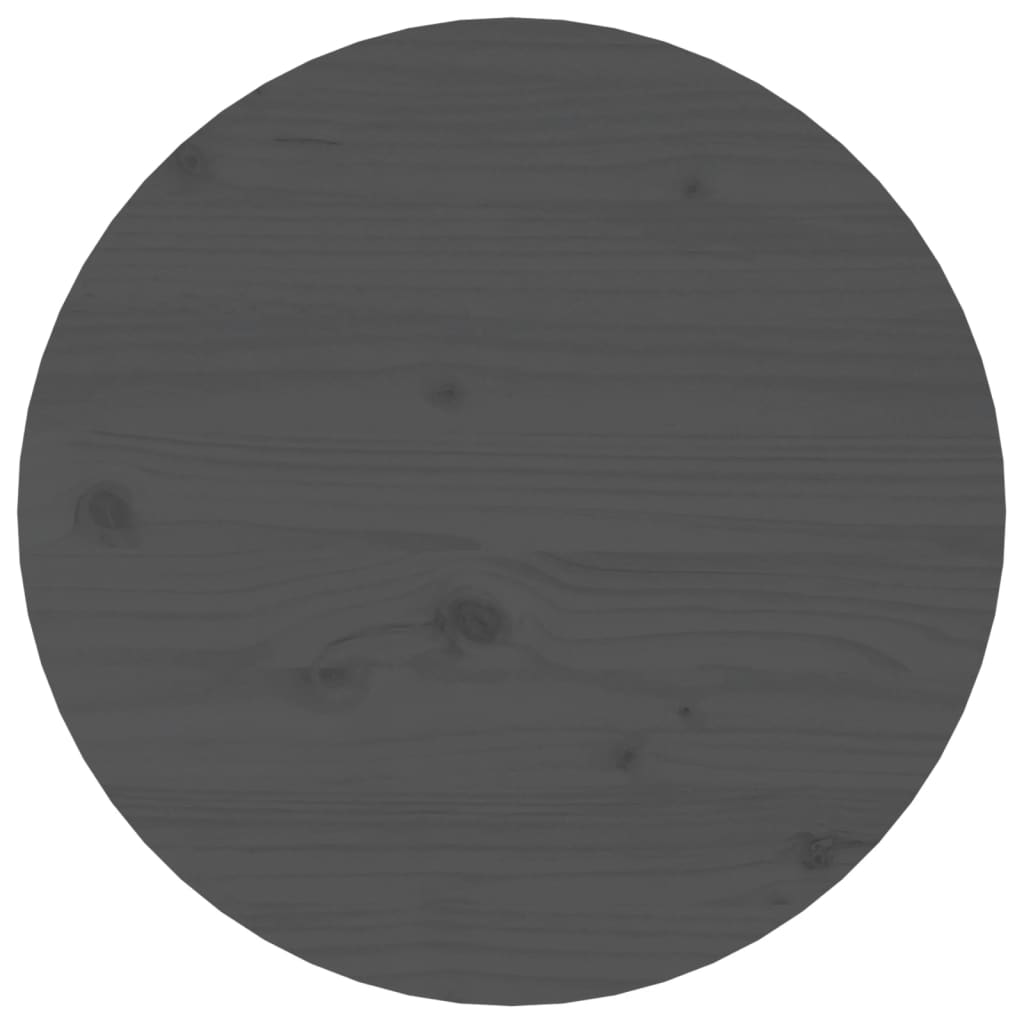 Stolić za kavu sivi Ø 45x40 cm od masivne borovine