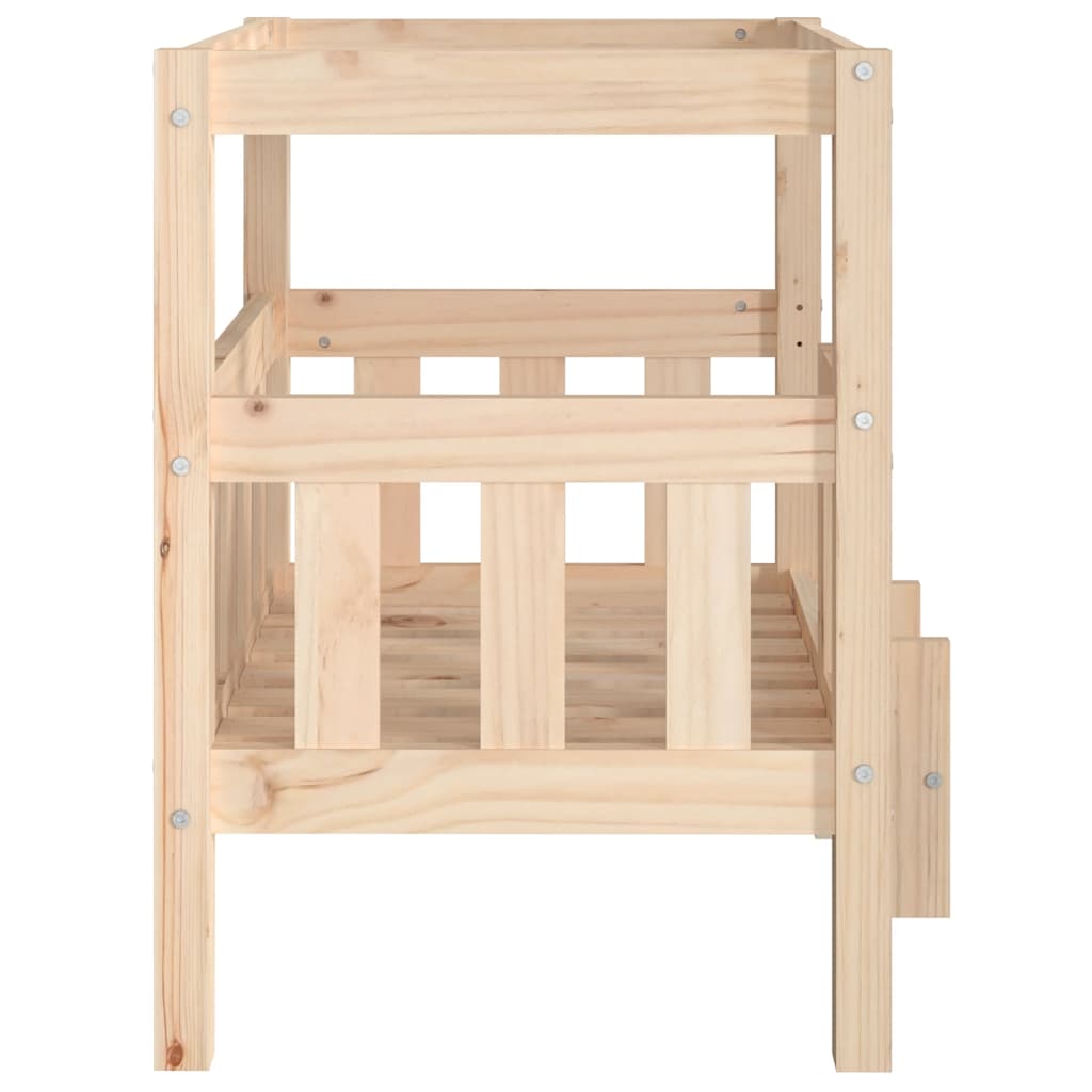 Krevet za pse 65,5x50,5x70 cm od masivne borovine