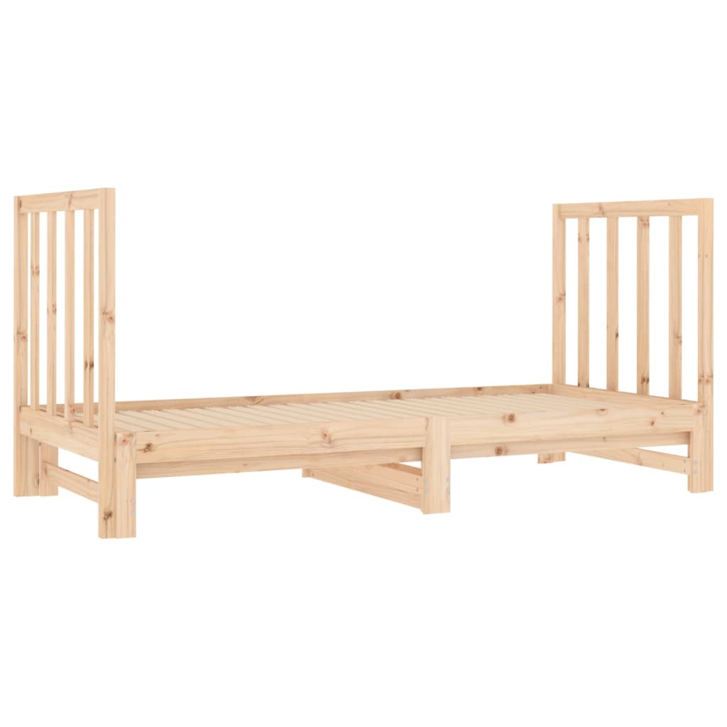 Dnevni ležaj na izvlačenje 2 x (90x190) cm od masivne borovine